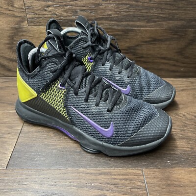 Nike LeBron Witness 4 Black Opti Yellow Mens basketball shoes size