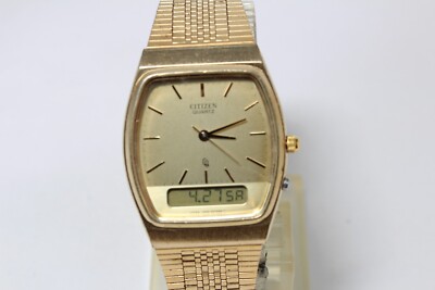 CITIZEN 8930-082745 GN-7-S JAPAN analog gold watch | eBay