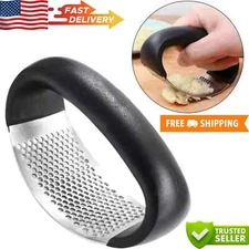 Garlic Press Stainless Steel Crusher Mincer Chopper Peeler Squeeze Ginger Cutter