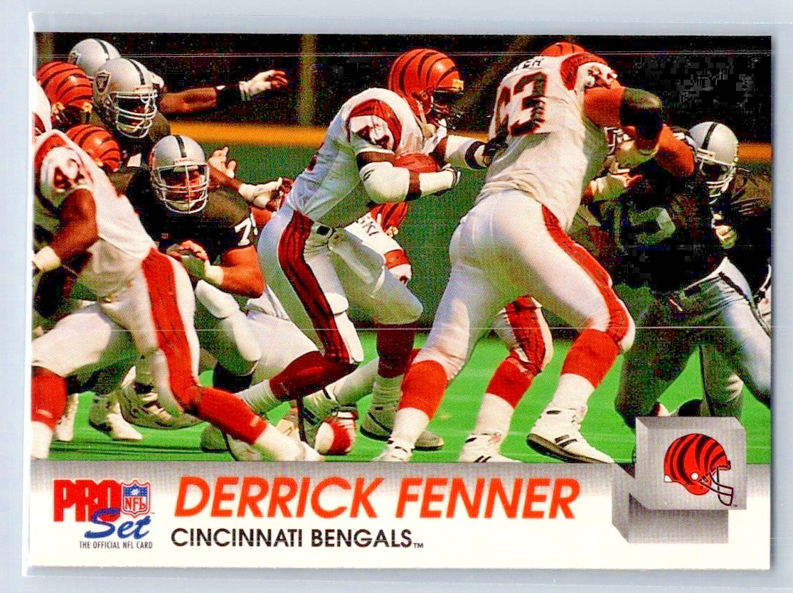 1992 Pro Set Series 2 - Derrick Fenner - Cincinnati Bengals - Base - #457