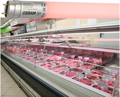 OSRAM Tubo led LEDVANCE 90,120,150 T8-G13 per carne Macelleria Meat Pink Rosa