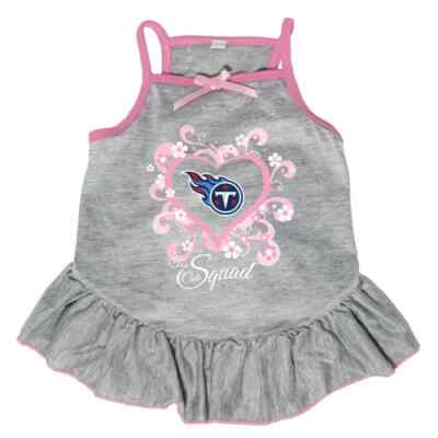 TENNESSEE TITANS DOG CAT PINK CHEERLEADER DRESS EXTRA XS SMALL MEDIUM LARGE XL