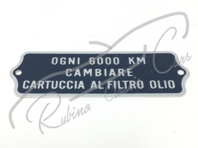LANCIA AURELIA B20 GT B24 convertible america - engine oil cap plate