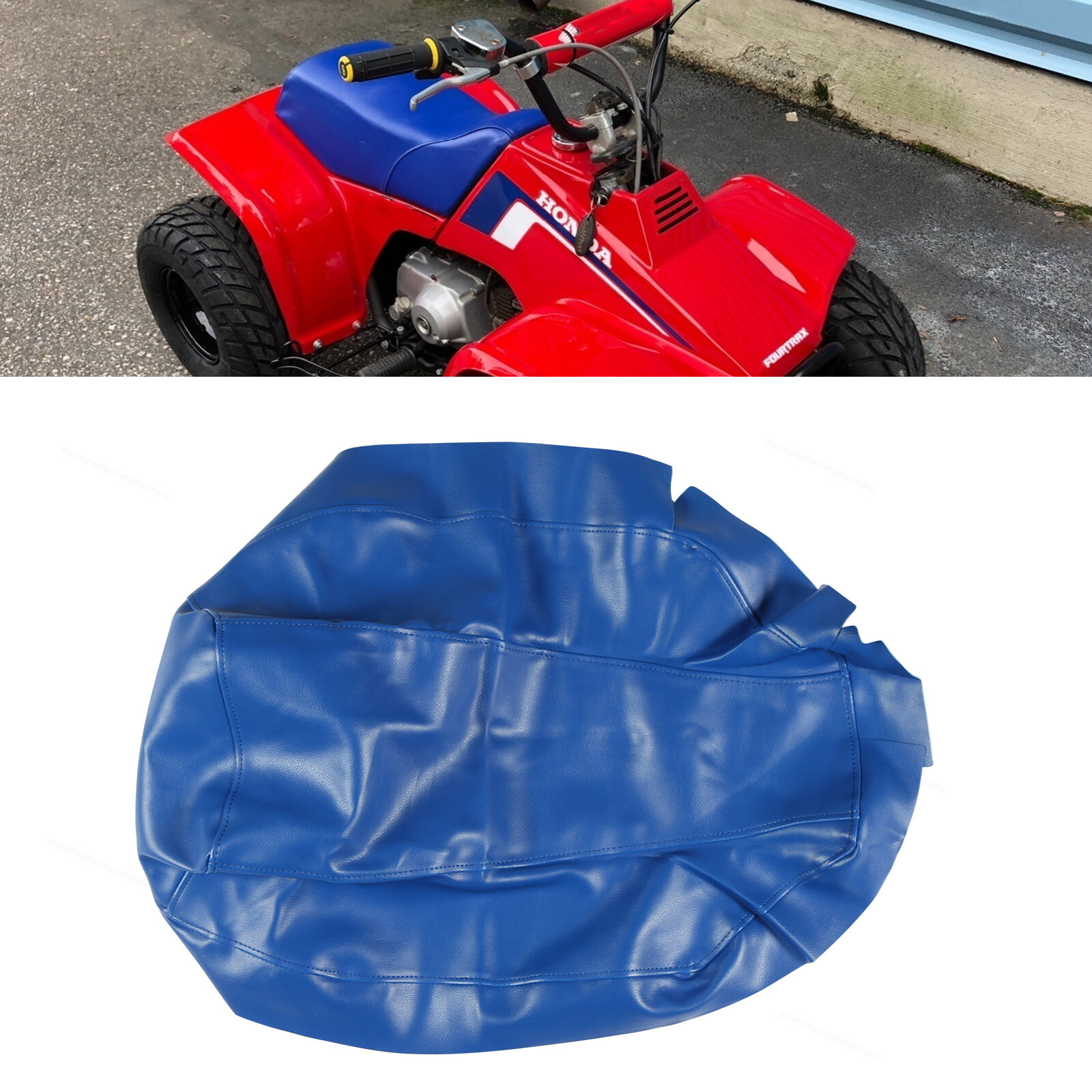 Vinyl Blue Seat Cover Fit For Honda TRX70 19861987 Seat Cover ATV Seat