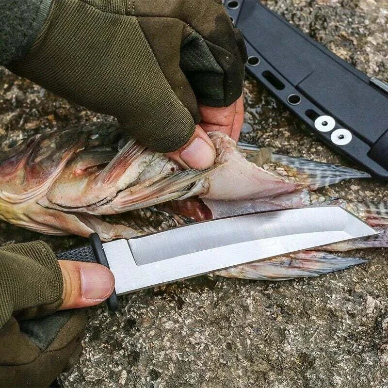 Moda Personalidad Cuchillo Fijo Táctico Cuchillo de Caza Supervivencia Cuchillo Recto Foto 4 de 4