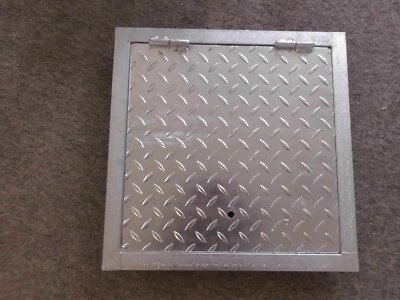 Schachtabdeckung verzinkt Schachtdeckel Gullideckel Scharnier Klappe Klappbar