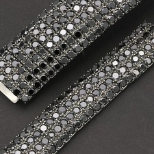 4 Row or 6 Row Bling Tennis Bracelet Chain Stainless Steel ANTI TARNISH for Men