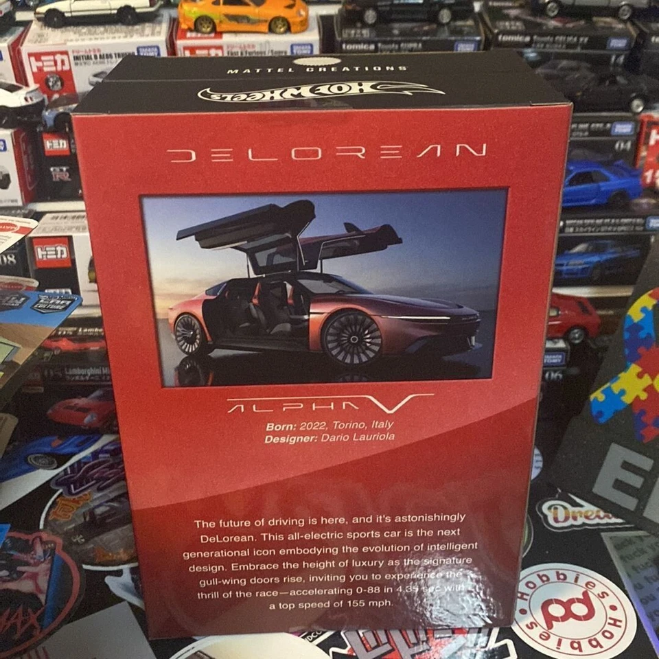 Hot Wheels 2023 RLC DeLorean DMC-12 & Alpha 5 Collector Set  - Imagem 3 de 4