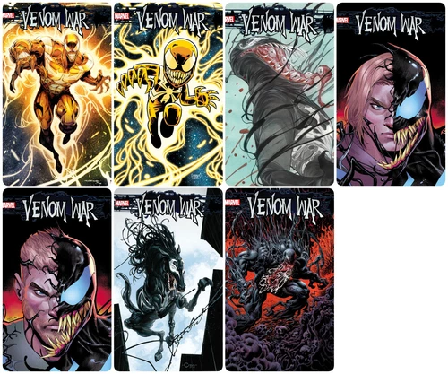 VENOM WAR #5 **COVER SELECT** REGS & [1:25] HOTZ PRE-SALE 11/27/2024