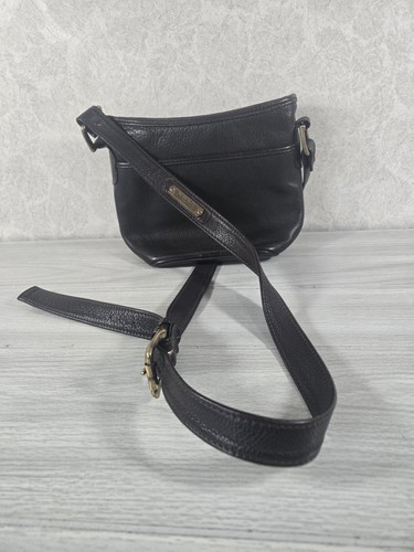 Timberland Leather Crossbody Bag Strap Pouch Handbag BROWN Vintage 90s - Picture 5 of 10