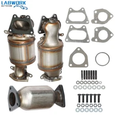 For 05 2006 2007 Odyssey 3.5LManifold Catalytic Converter Set Bank 1 & 2 & Rear