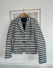 Luisa Cerano Stripe Designer Blazer Size 10