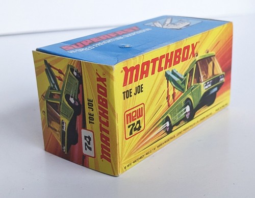 Matchbox Lesney Superfast No. 74 Toe Joe Rescue Truck Diecast Original Box - Picture 8 of 11