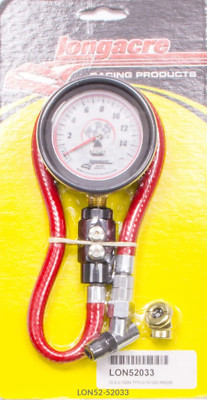 Fits Longacre Tire Gauge 0-15PSI 2.5in GID Dual Bleed Deluxe 52-52033