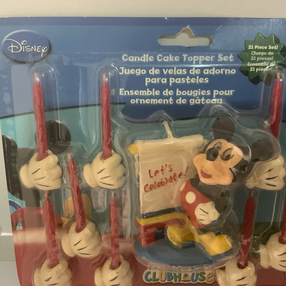 Raro Juego de 21 piezas de adorno de pastel de Mickey Casa Club de Mickey de colección Wilton Disney Mickey Mouse Foto 4 de 4