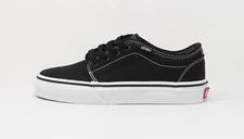Vans 106 Vulcanized Black Canvas Little Big Kids Boys Girls Shoes Sneakers