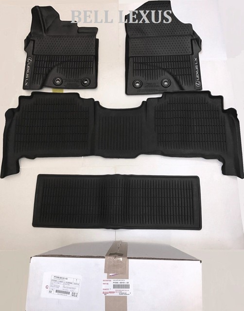 Genuine Lexus 1719 Lx570 OEM All Weather Floor Liner Mat 4pc Set Pt206