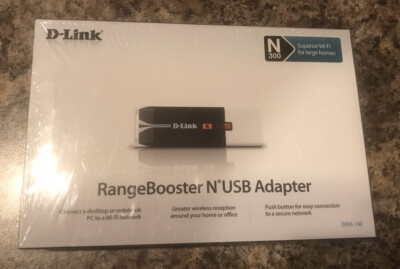 D-link DLink RangeBooster N USB DWA140 Network HiSpeed USB 802.11b, 802.11g,...