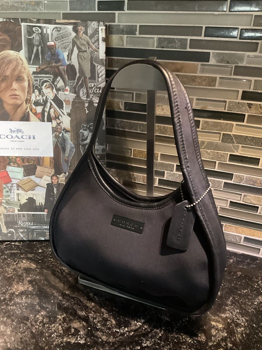 Vintage Coach Mini Neo Ergo Zip Neoprene & Leather Satchel Vintage Coach Mini Neo Ergo Zip Neoprene & Leather Satchel