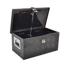 Aluminum Truck Bed Tool Box Trailer Storage Toolbox Wlock Black 20x12x9.5