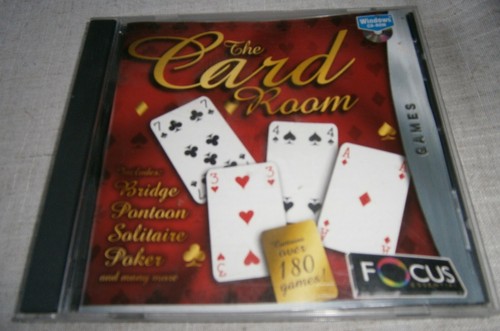 THE CARD ROOM - PC CD ROM - FOCUS MULTIMEDIA - ESS268 - 180 CARD GAMES - Picture 1 of 2