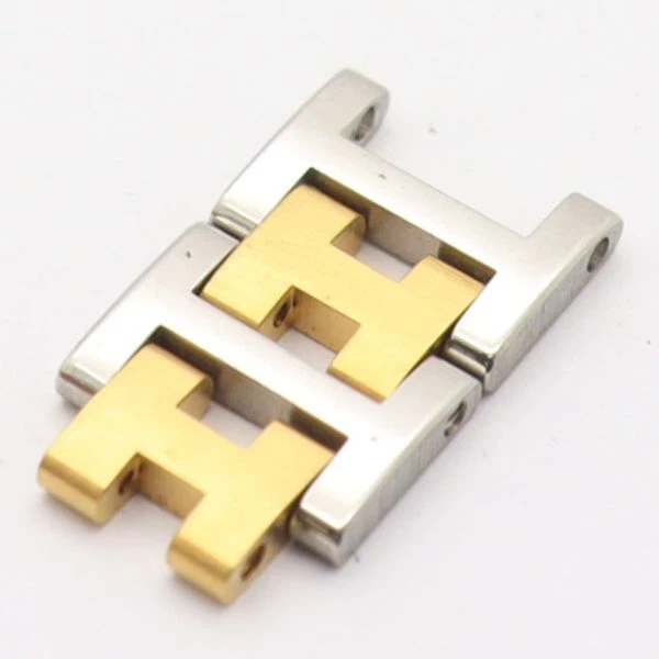 HERMÈS HERMES Originale 2 Link Orologio Uomo Cinturino Bracciale Ricambi Combo Colore 12mm #4