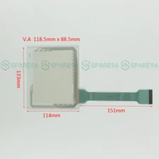 1X touch screen glass panel for 2711-T6C20 2711-T6C20L1 2711-T6C20 2711-T6C20L1