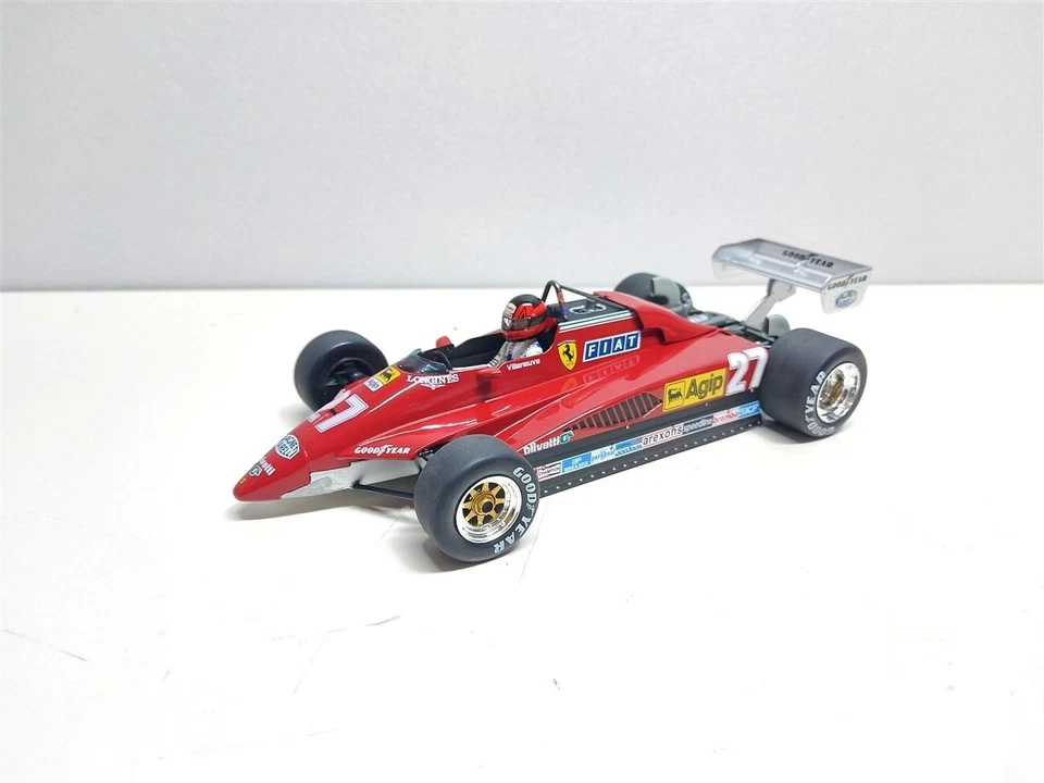 Ferrari 126 C2 F1 GP Imola 1982 #27 G. Villeneuve - 1/18 Artigianale base MCG - Immagine 4 di 4