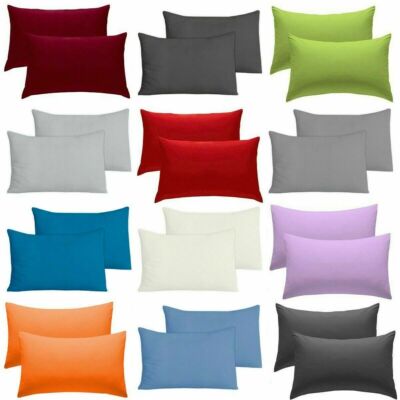 2-6er-Pack Premium 100 % ägyptische Baumwolle Kissenbezüge Hausfrau Bettkissenbezug