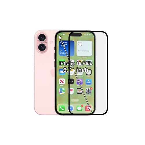 Protector De Pantalla Completo De Vidrio Templado Para Apple Iphone 16 Plus - Picture 19 of 24