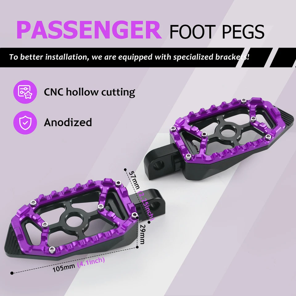 适用于 Harley MX 地板 脚板 Touring Road King Street Glide 2014 UP — 第 4/4 张图片