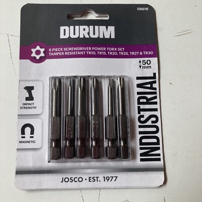 Durum 6-TEILIGES SCHRAUBENDREHER POWER TORX SET DB616 magnetisch, schlagfest