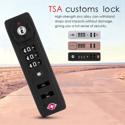 TSA007 TSA Zolls chloss Sicher Codes chloss 3-stelliges Kombination schloss
