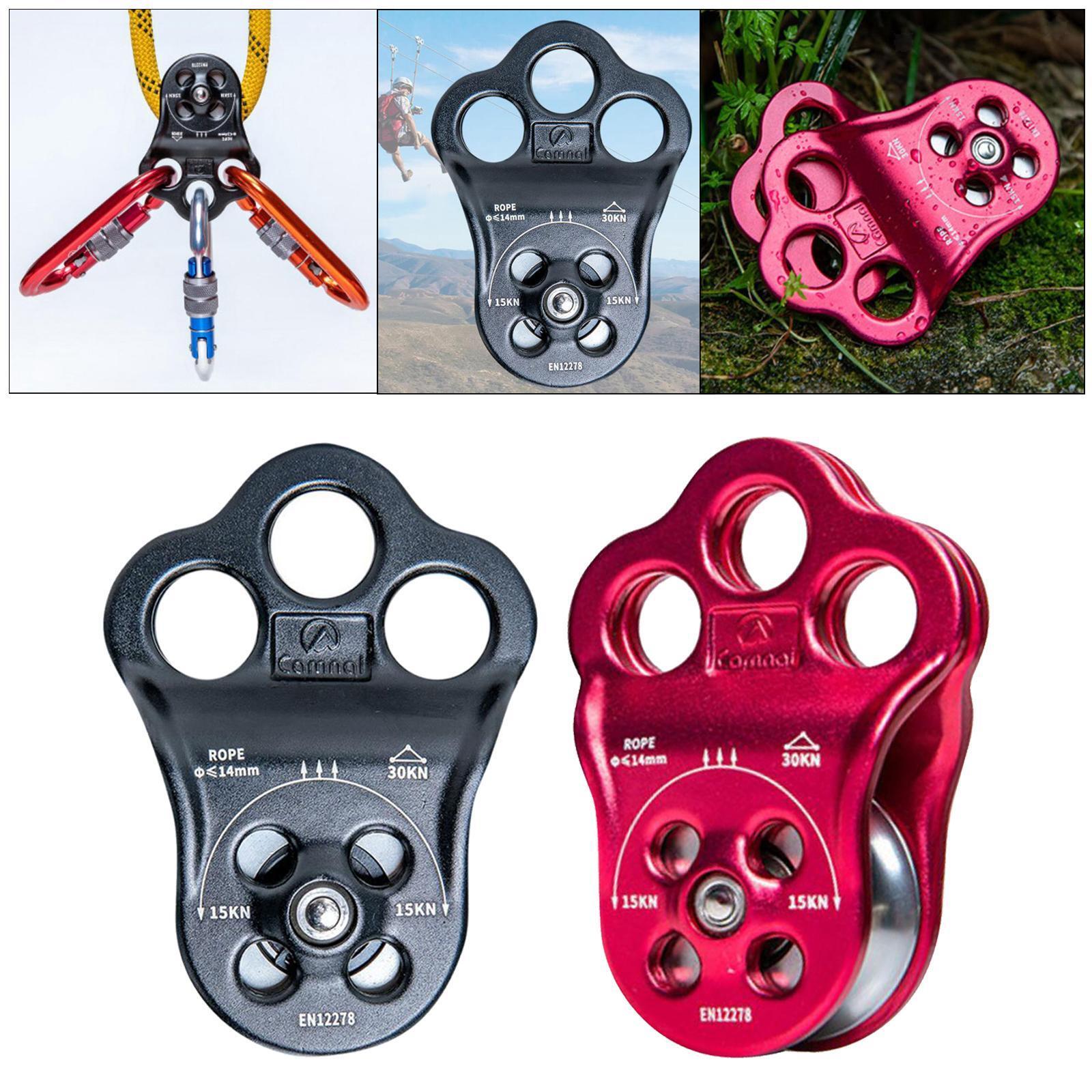 30KN Triple Climbing Pulley Arborist Tree Rigging Attachment for 13mm Rope