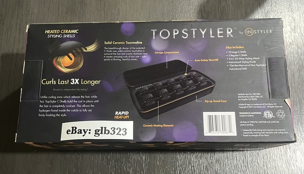 Topstyler with 8 extra large C-shells TopStyler InStyler Heated Ceramic Styling Shells Hair  main image 3