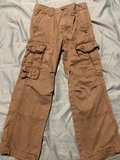 BOYS CHEROKEE CARGO PANTS BROWN SIZE 5