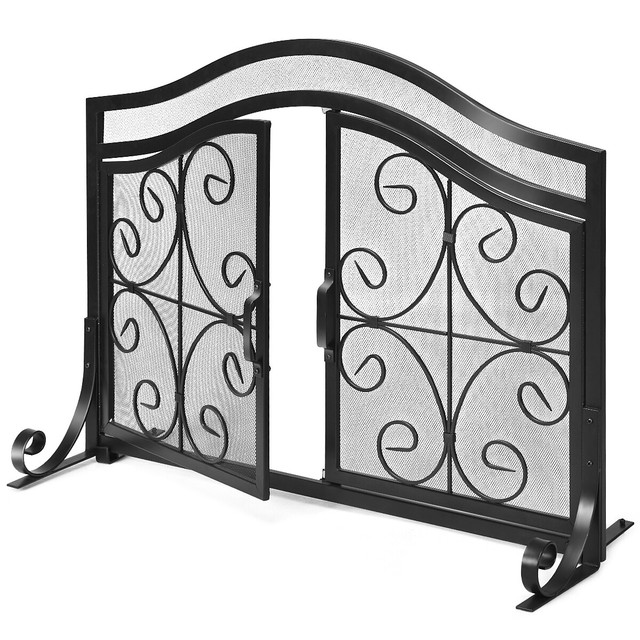 Flat Leaf Vine Screen With Doors Black For Sale Online Ebay