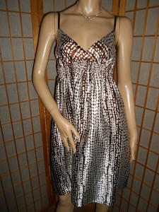 white satin polka dot dress