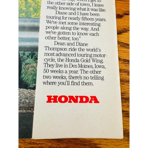 1988 Honda Motorcycles 7 Page Vintage Print Ad Gold Wing Off Road Ride w Us - Picture 7 of 12