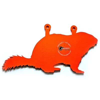 Precision Targets Ground Hog Silhouette Shooting Target Orange (18-5X8X3-8GH)