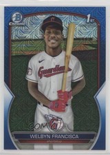 2023 Bowman Chrome Prospects Mega Box Blue Mojo Refractor Welbyn Francisca 0ge4