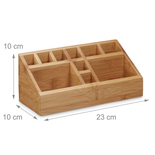 Schreibtischorganizer Tischorganizer Stiftehalter Aufbewahrungsbox 10 Fächer - Bild 3 von 6