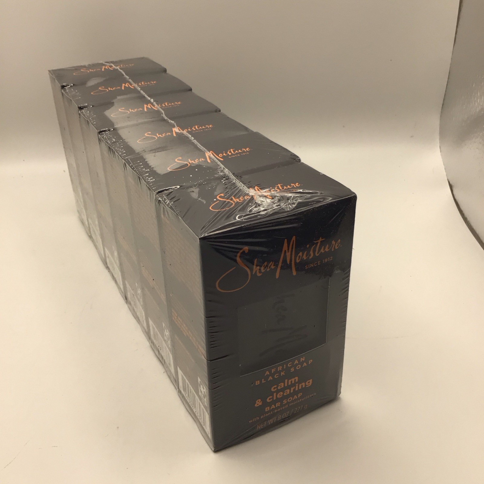 6 Pack SheaMoisture Calm & Clearing African Black Bar Soap, Shea Moisture, 8oz