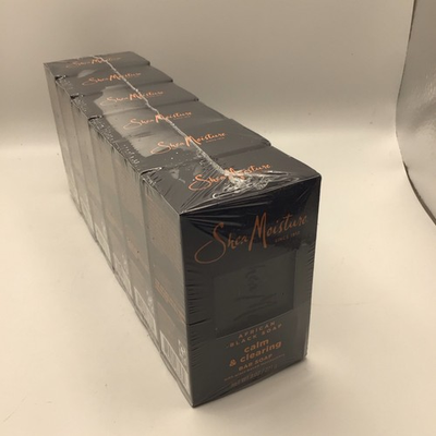 #ad 6 Pack SheaMoisture Calm amp; Clearing African Black Bar Soap Shea Moisture 8oz $27.20