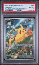 PSA 8 NM-MINT PIKACHU 088 PALDEA ADVENTURE CHEST BLACK STAR PROMO 2024 POKEMON