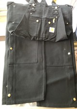 CARHARTT LOOSE-FIT OVERALLS NWT 32X30 BLACK