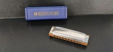 HOHNER BLUES HARP Harmonica Key G w/case Made Germany MS blues country folk