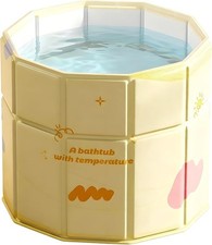 Portable Bathtub Adult 27.5"x27.5" Collapsible Foldable Ice Bath Tub