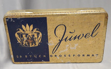 Blechdose Juwel 25 Cigaretten Gro&szlig;format Greiling A.G. Dresden Zigaretten 1930er