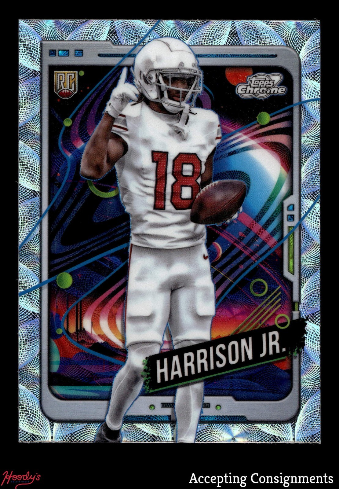 2024 Topps Cosmic Chrome Nucleus Refractors #101 Marvin Harrison Jr. RC ROOKIE